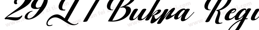 29LT Bukra Regular字体转换